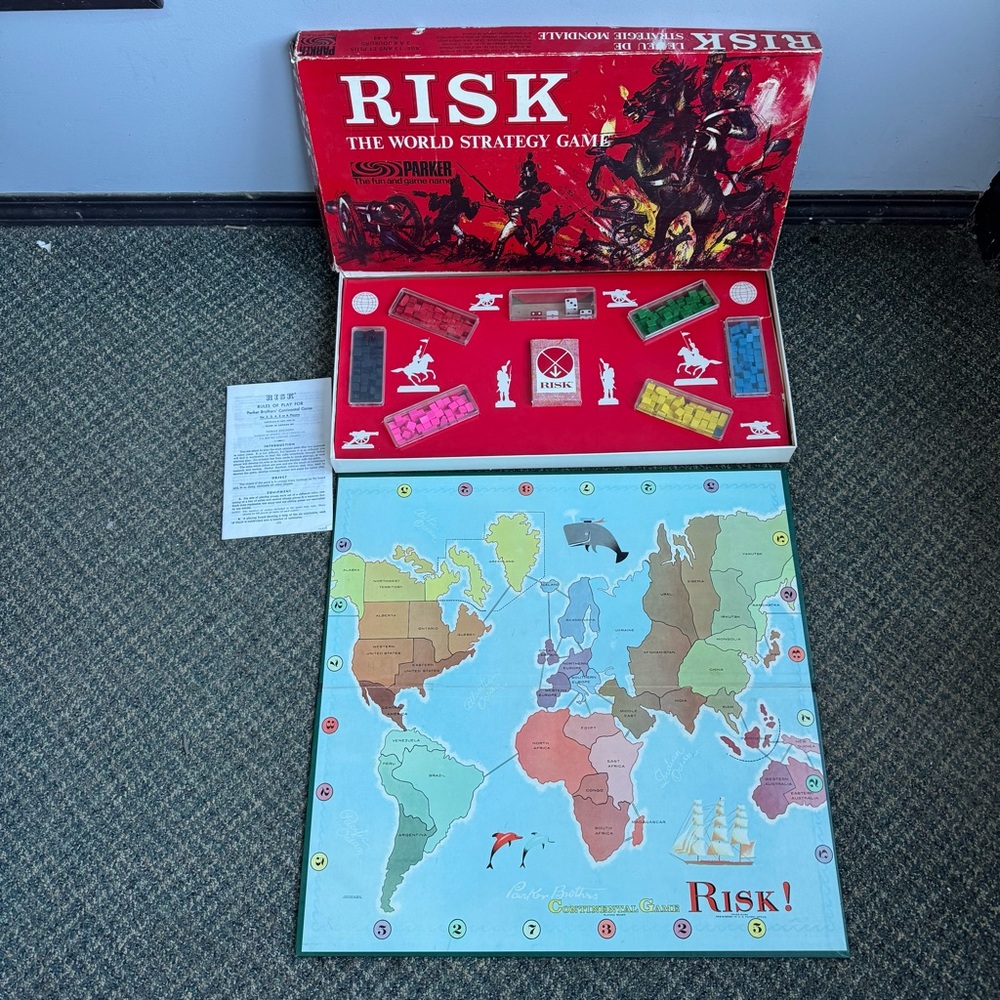 Vintage Risk Board Game 1963